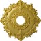 Ekena Millwork Riley Ceiling Medallion (Fits Canopies up to 4 5/8"), 18"OD x 3 1/2"ID x 1 1/2"P, Rich Gold CM18RLRGS - alternate 1